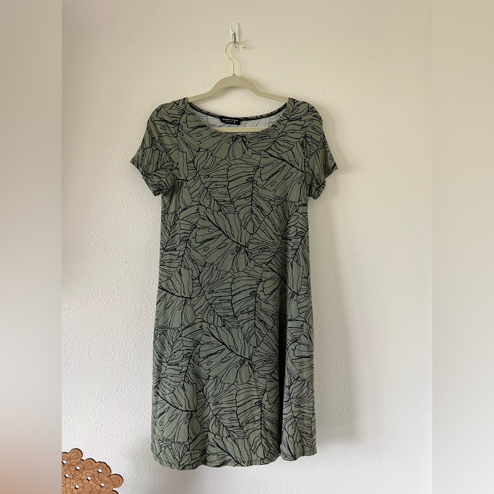 Always A. Line Monstera Swing Dress